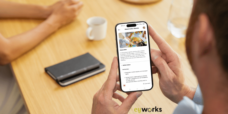 British Values eylog observationson eyparent app